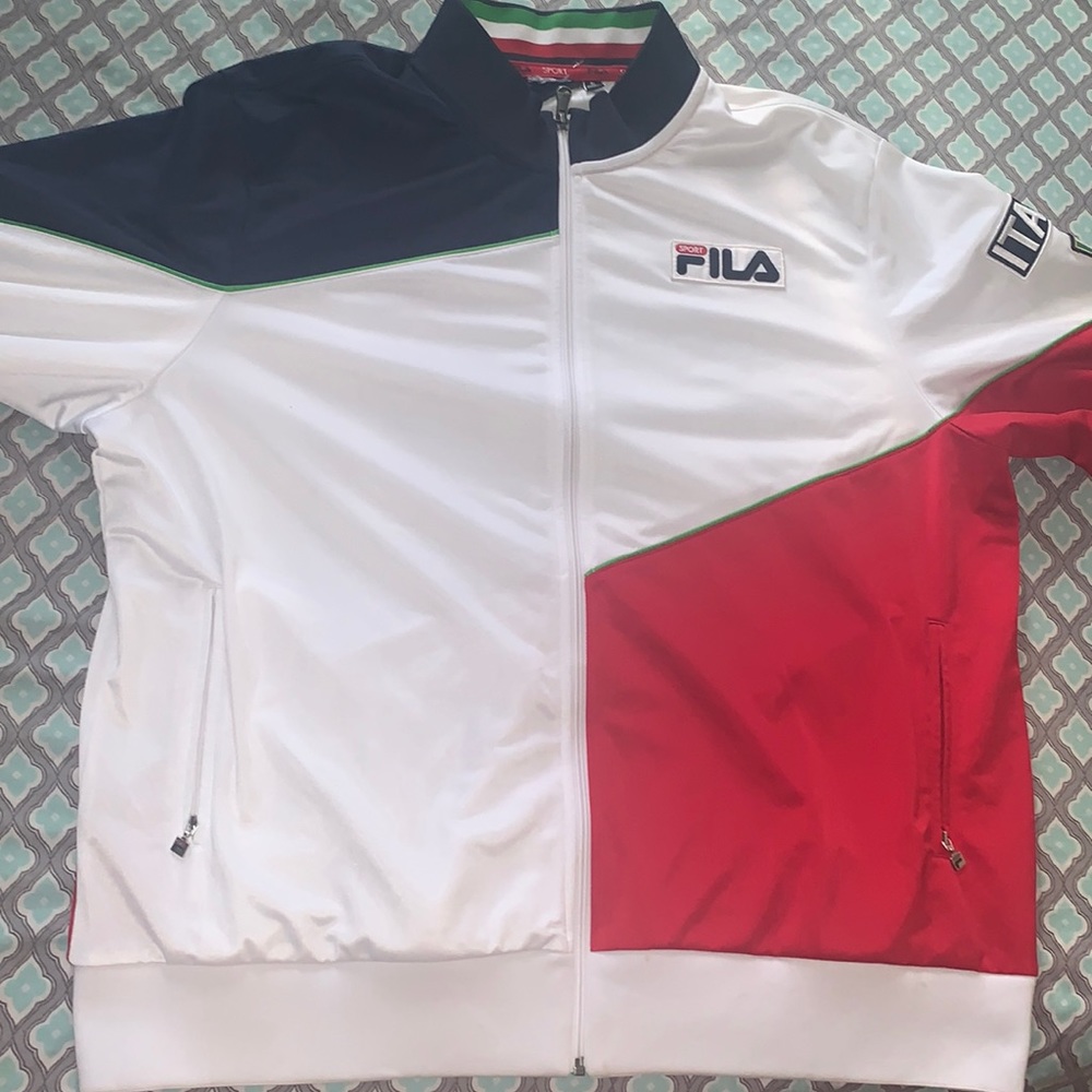 Fila ( sport) Italia jacket ( size XXL ) color white, Red, Green, Navy blue